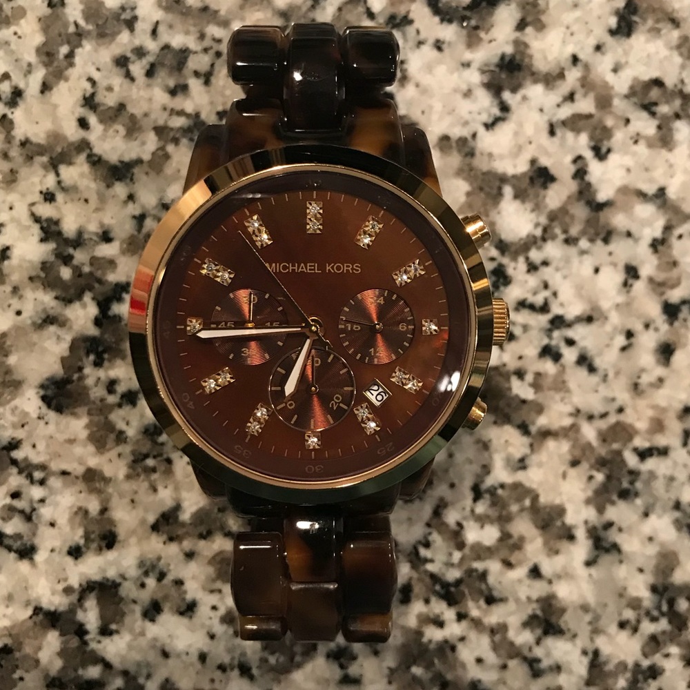 Michael Kors tortoise watch